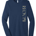 Solid Navy Triblend - FRONT