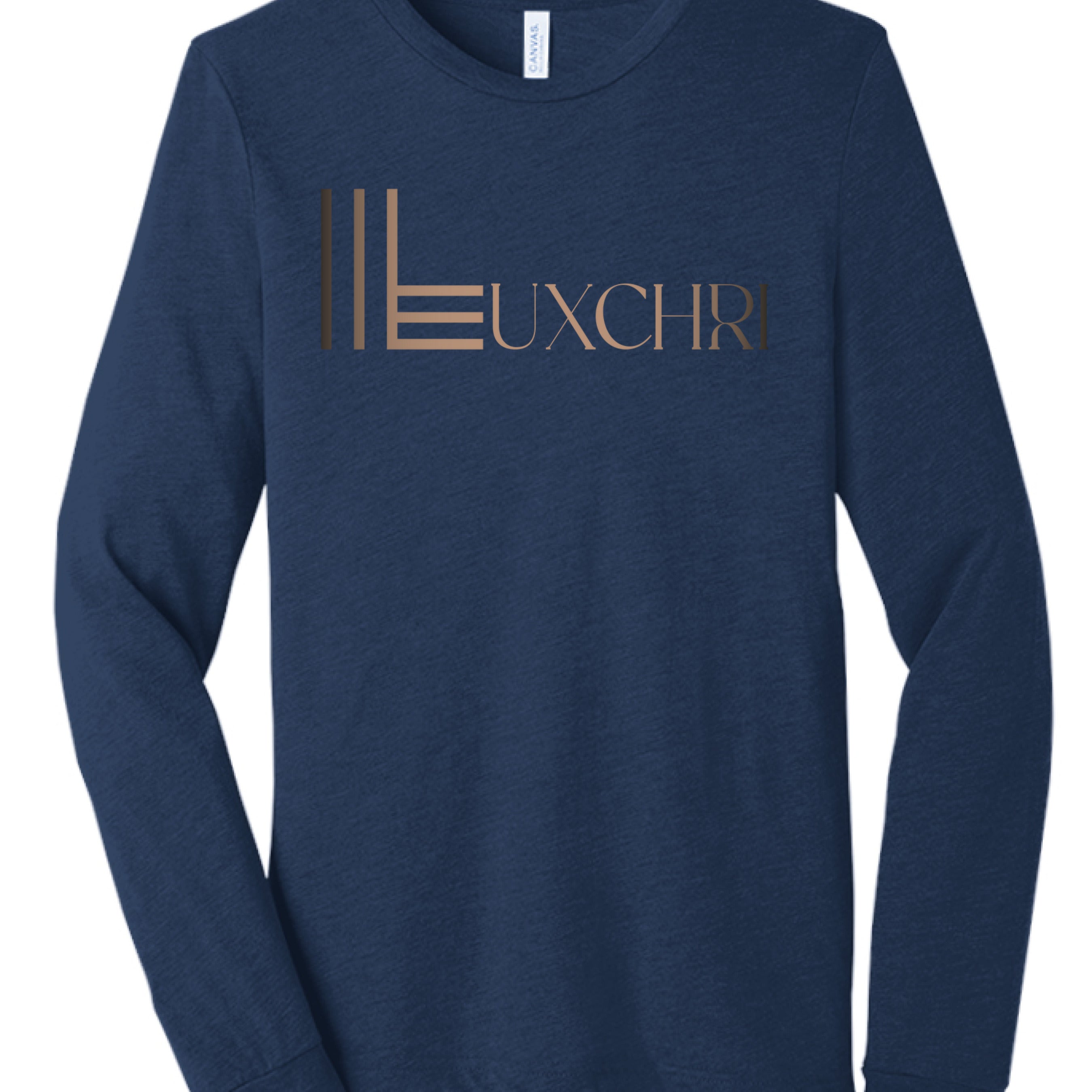 Solid Navy Triblend - FRONT