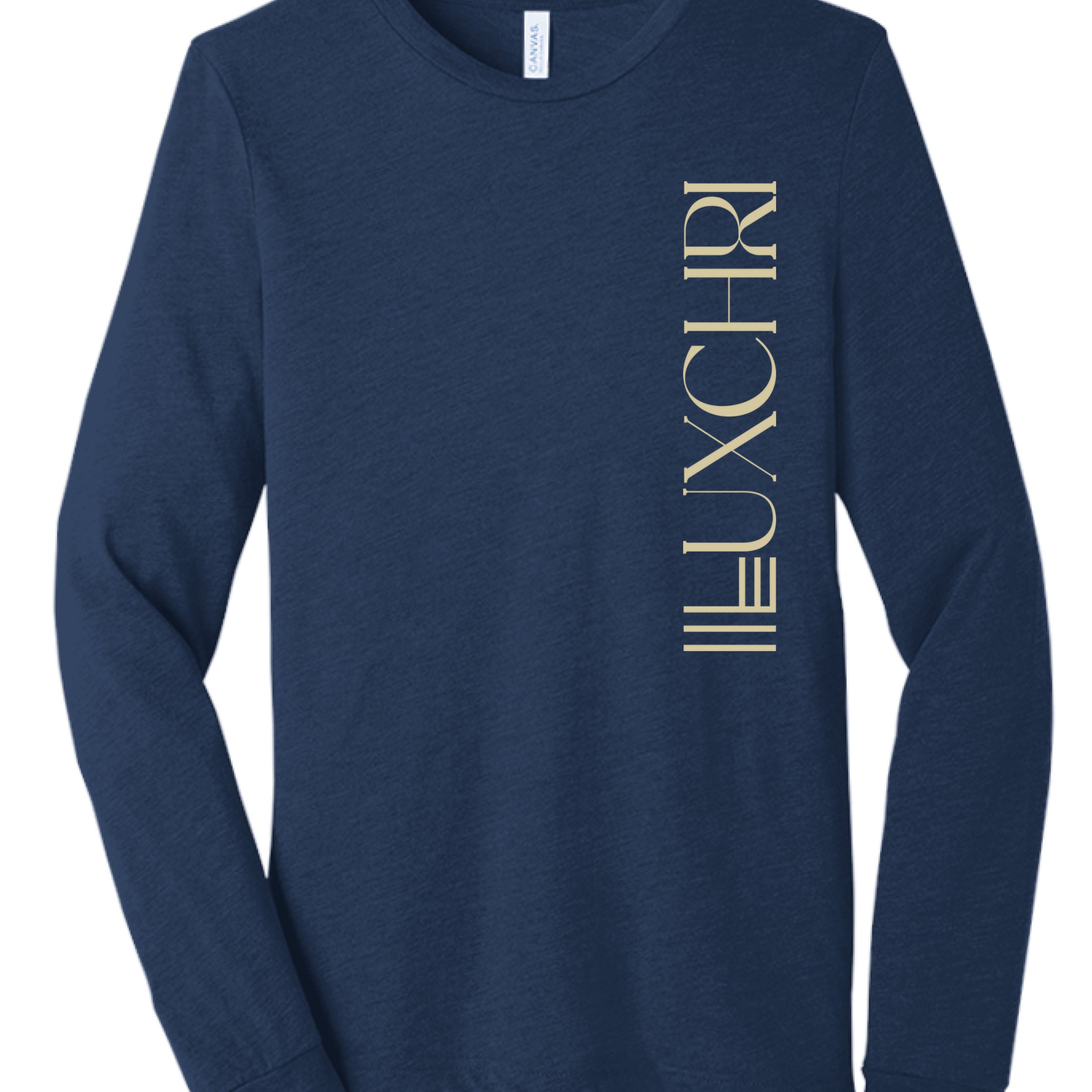 Solid Navy Triblend - FRONT