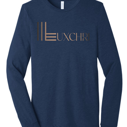 Solid Navy Triblend - FRONT
