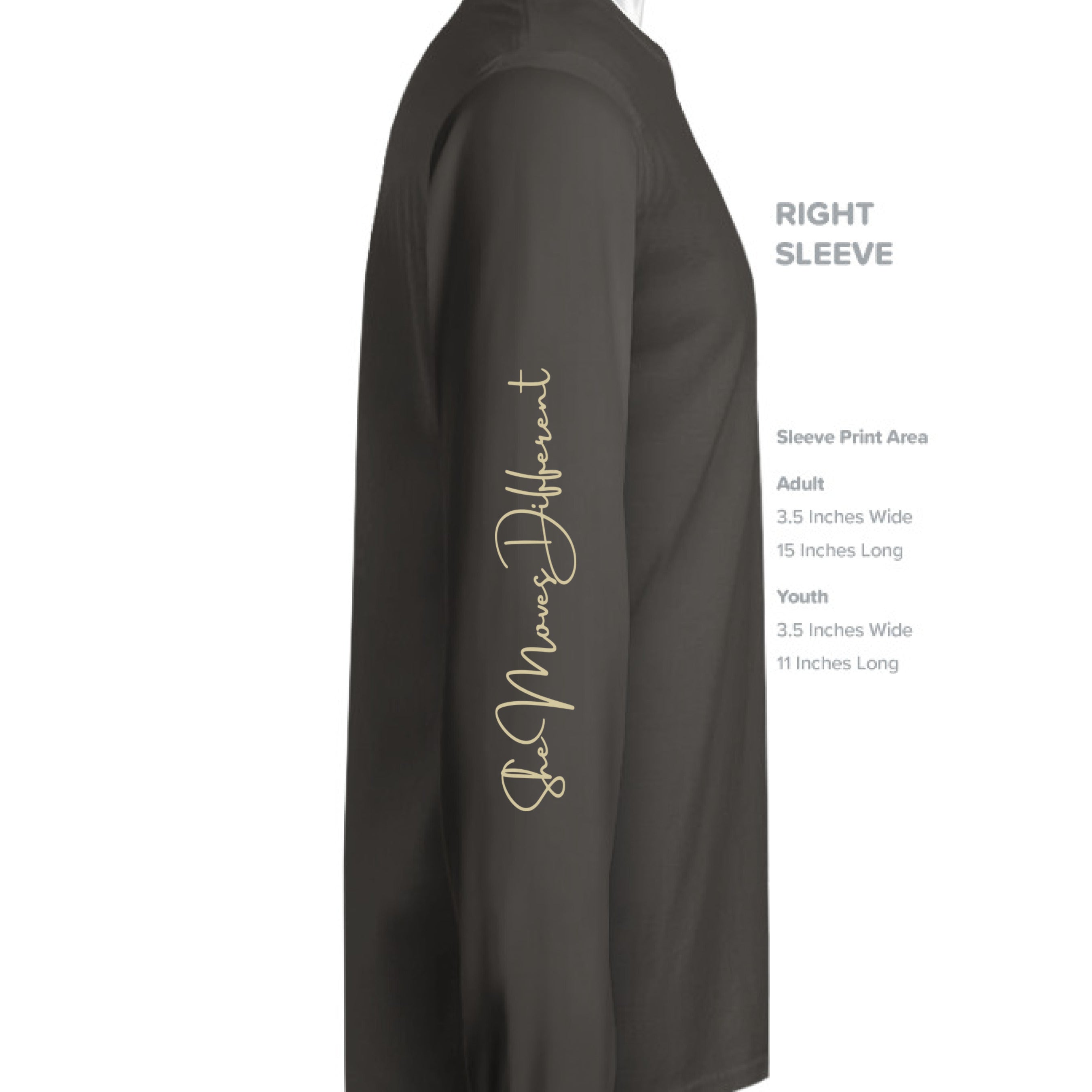 Charcoal Black Triblend - SLEEVE_RIGHT